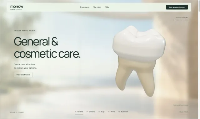 Morrow Dental website preview